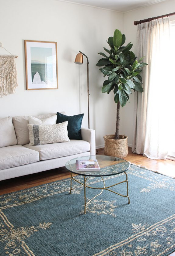 statement rug defines zones