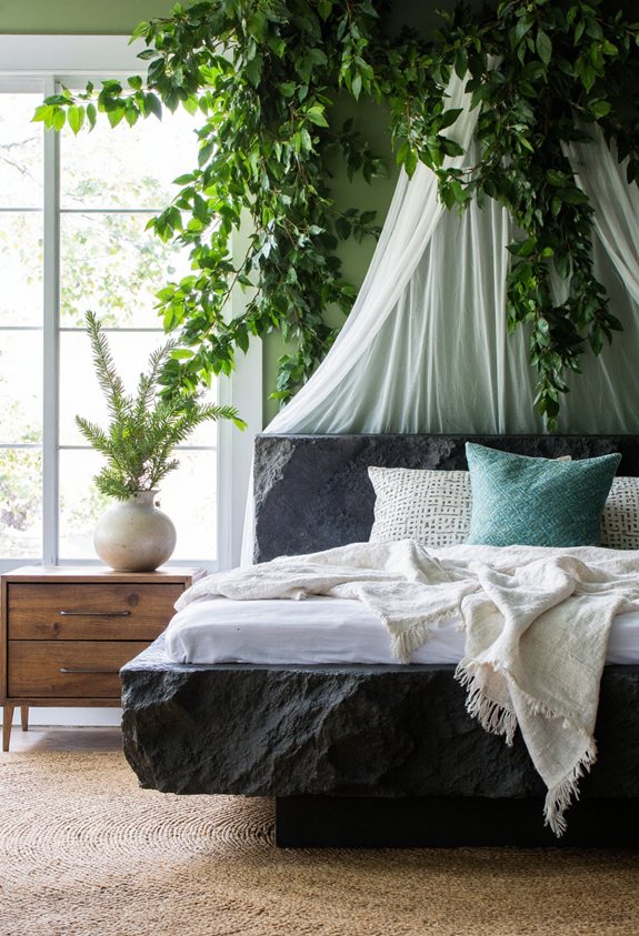 stone effect bed frame stone effect bed frame