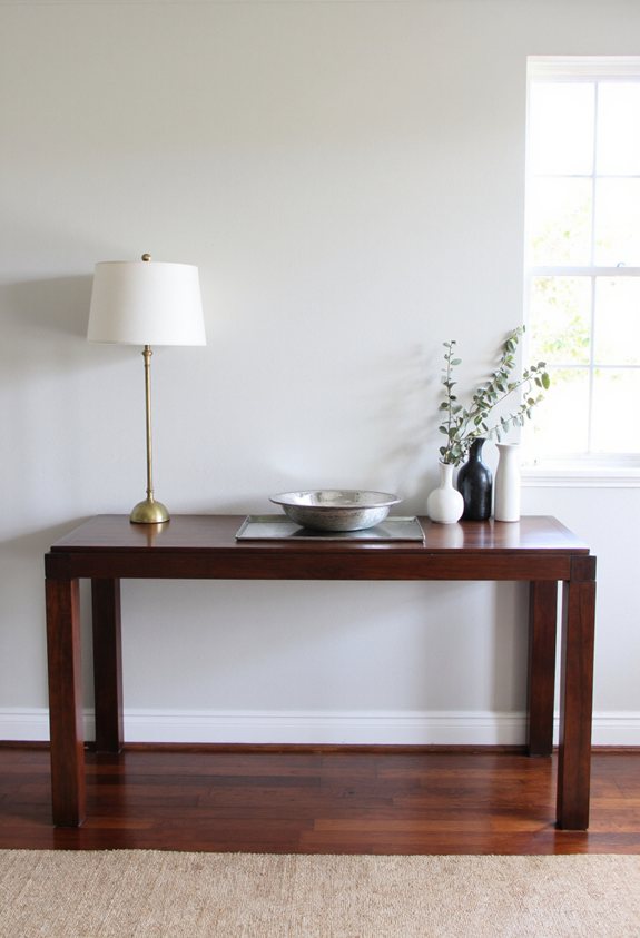 stylish functional console centerpiece