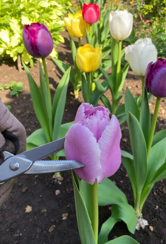 trim wilted petals early