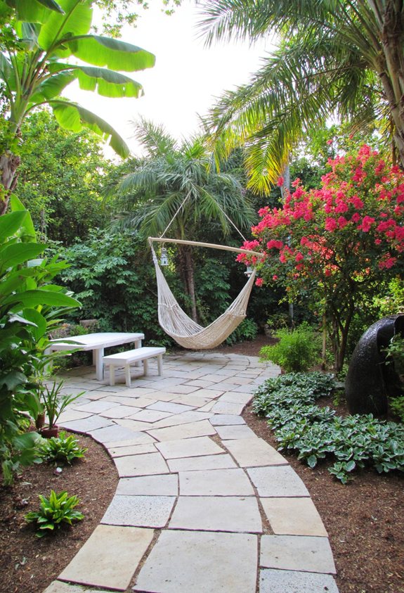 tropical oasis garden retreat