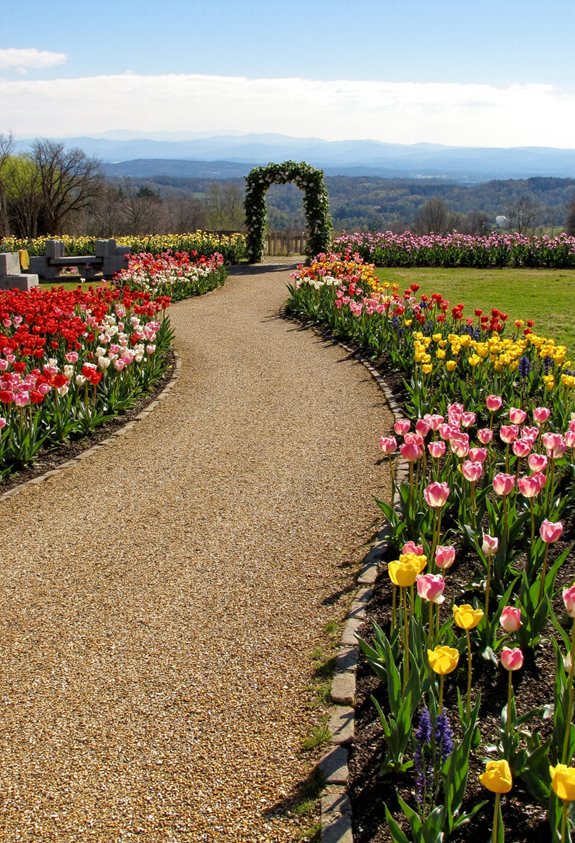 tulip garden tour route