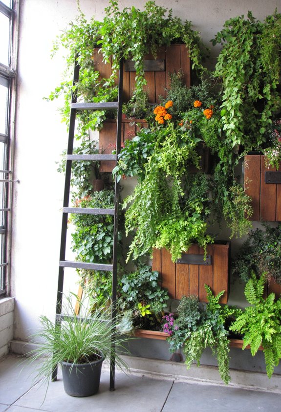vertical wall garden installation