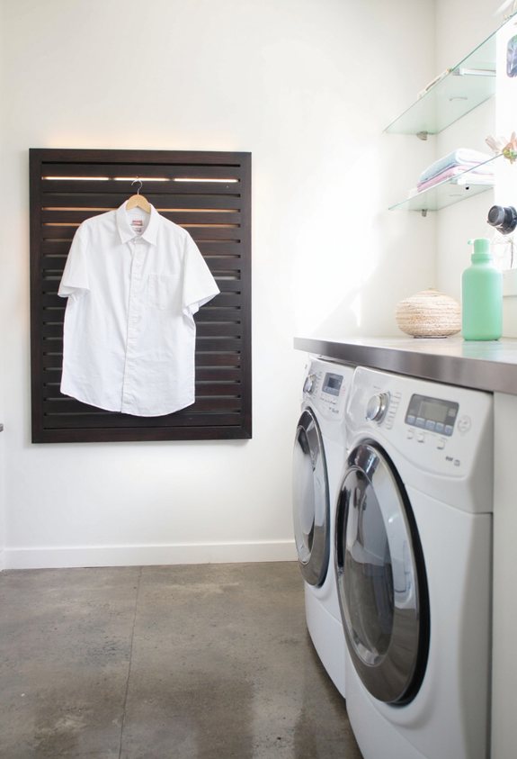 wall mounted shirt folding board