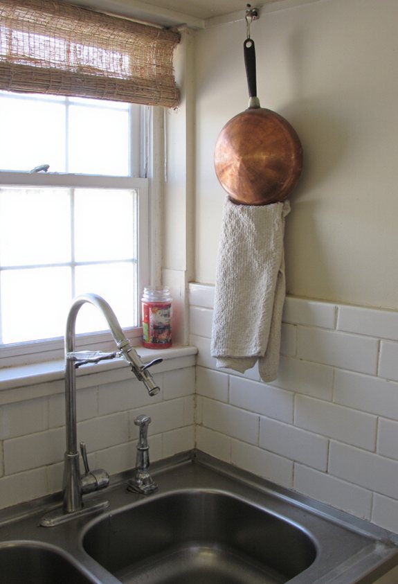 adhesive rail kitchen organizer