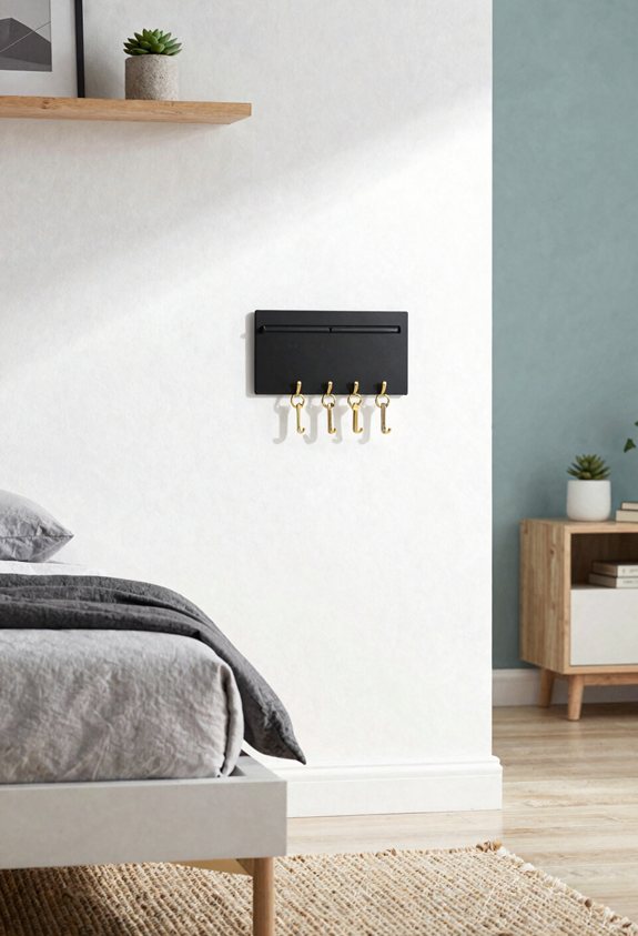 adhesive wall mail organizer