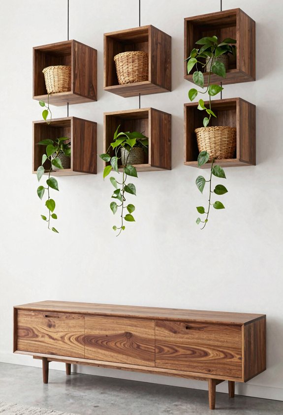 bookcases merged with crown molding