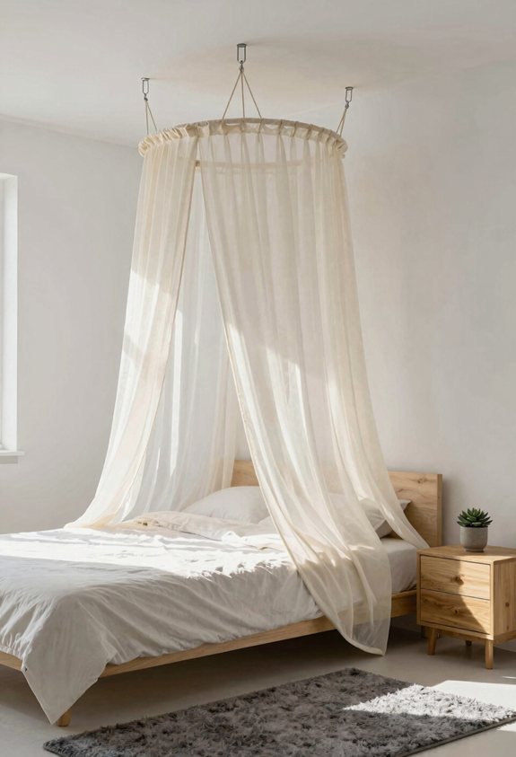 ceiling hook fabric canopy