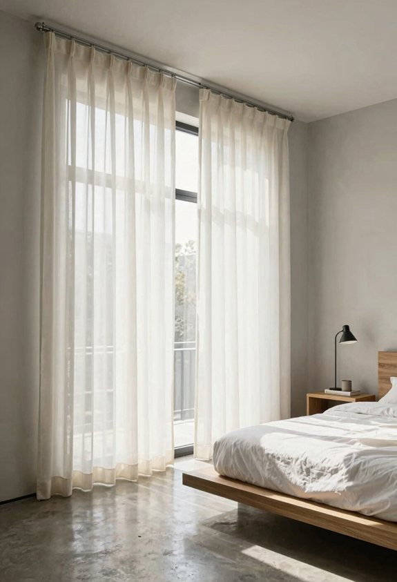 ceiling hung curtain illusion