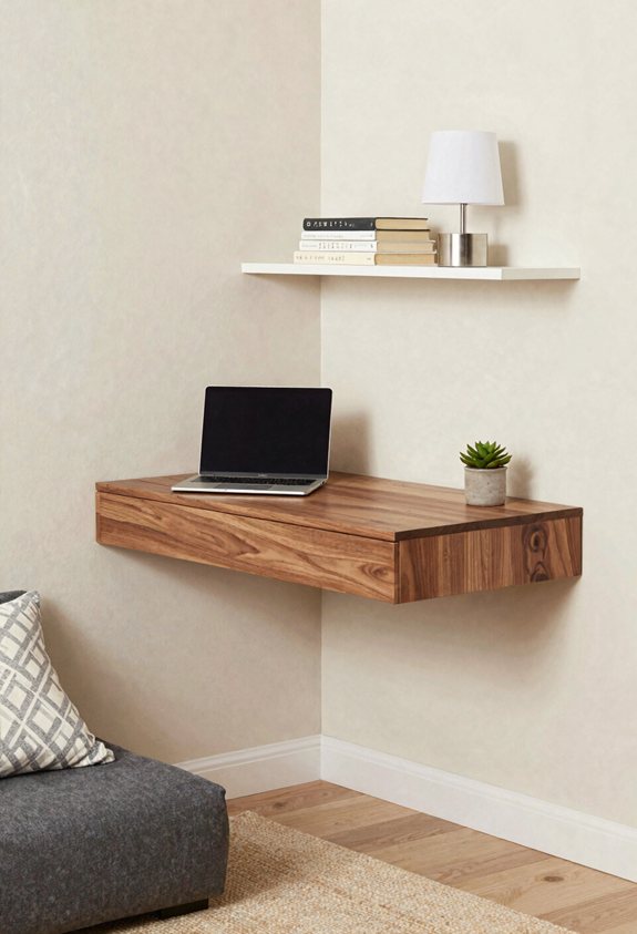 compact corner work nook