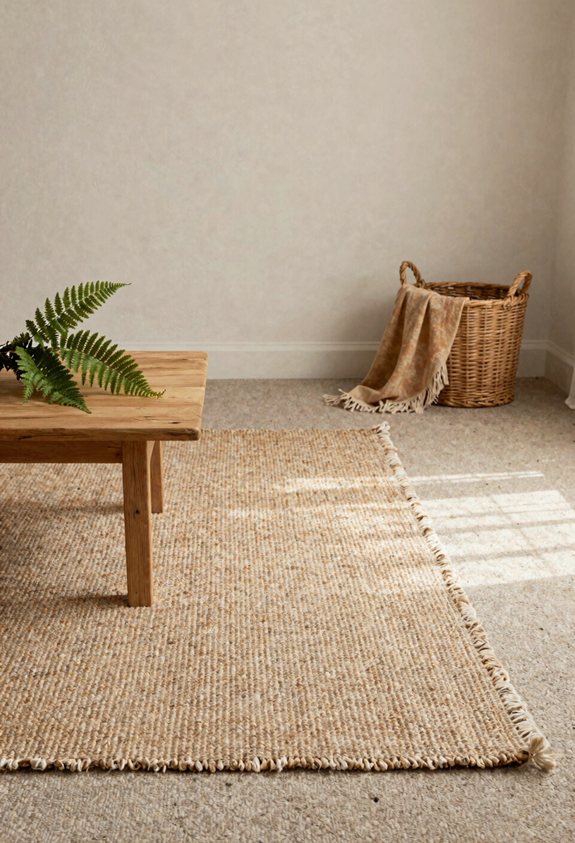 cozy texture rug layering