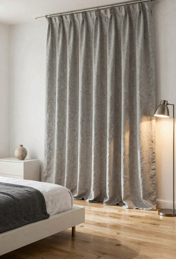 dramatic faux wall curtains