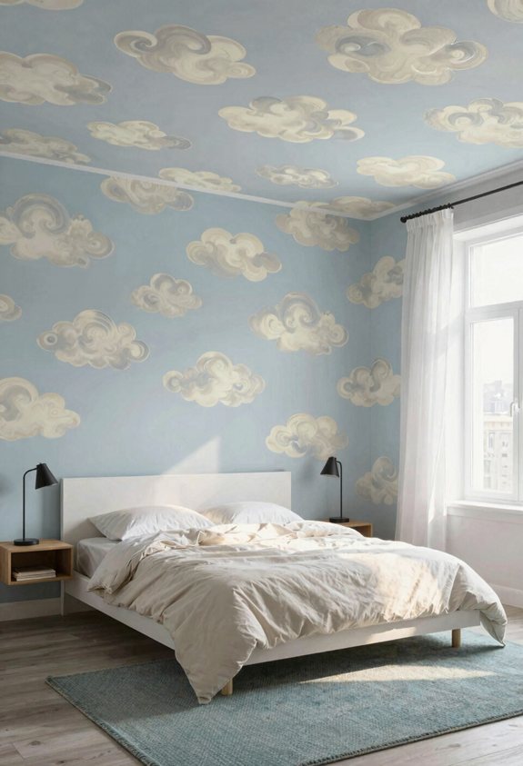 dreamy peel and stick ceiling