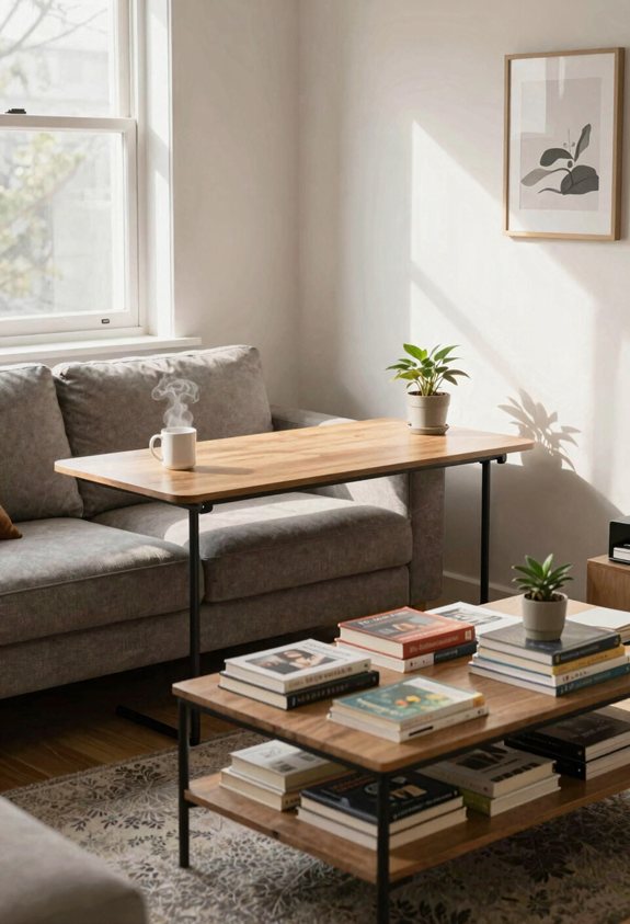 drop leaf table maximizes space