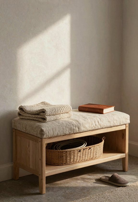 dual purpose storage bench