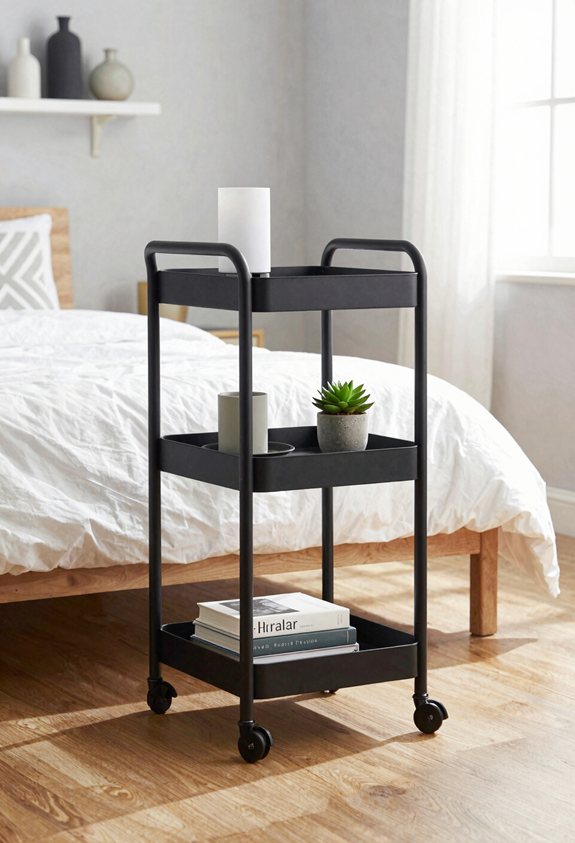 flexible slim rolling cart