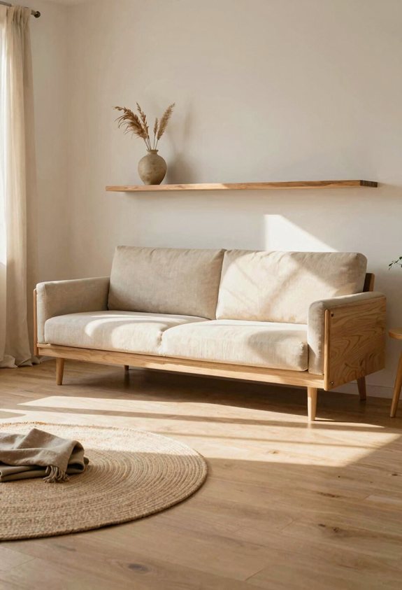 floating sofa expands space