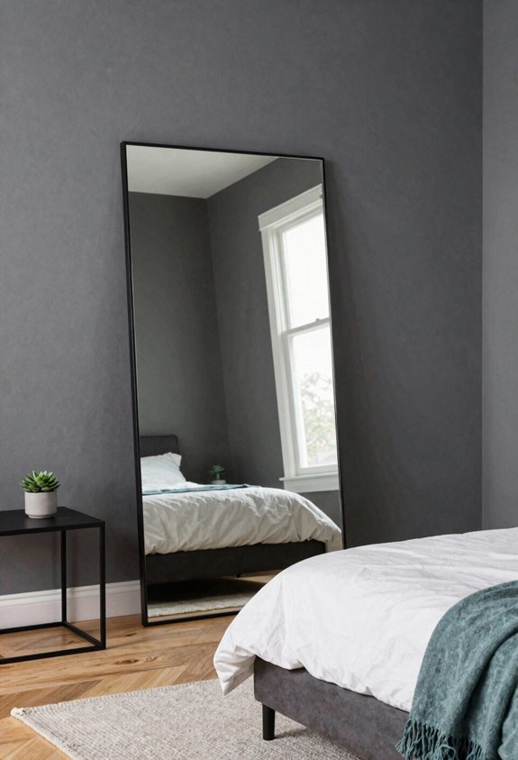 floor length mirror expands space