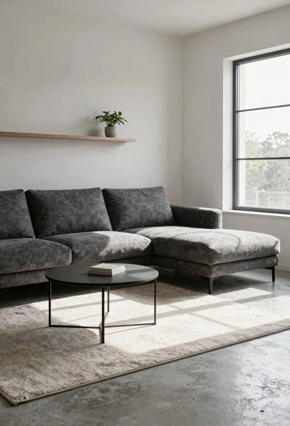 l shaped sofa opens