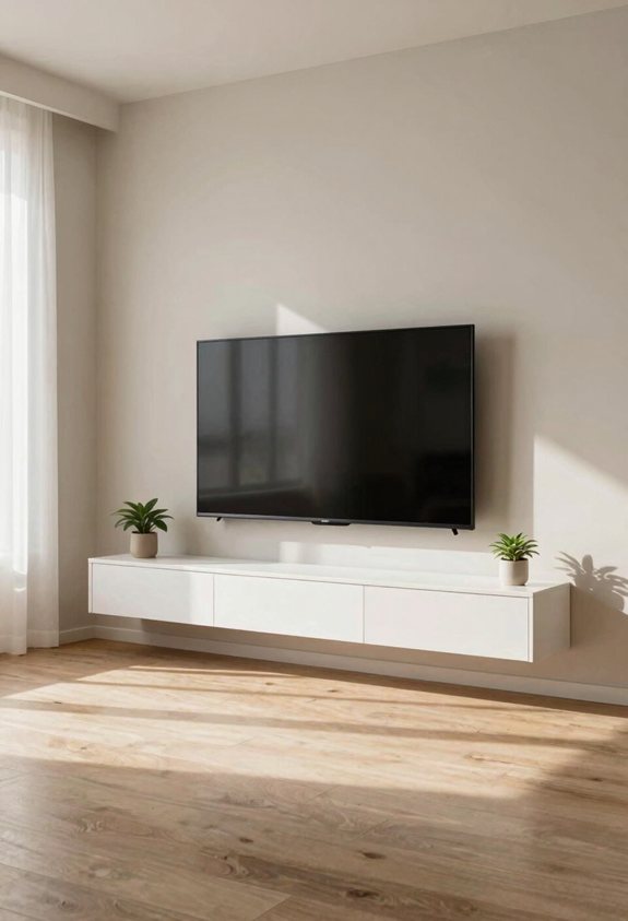mount tv free space