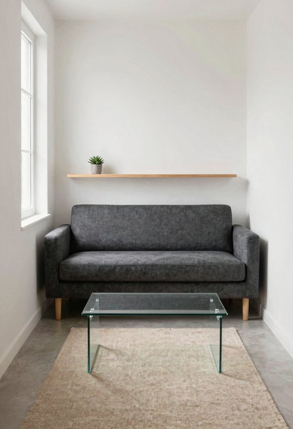 one sofa spacious living