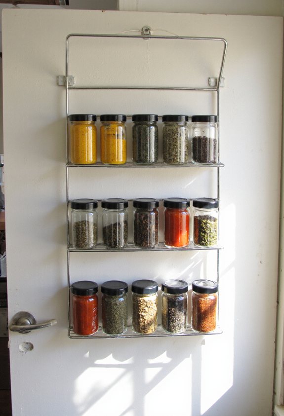 over the door spice rack