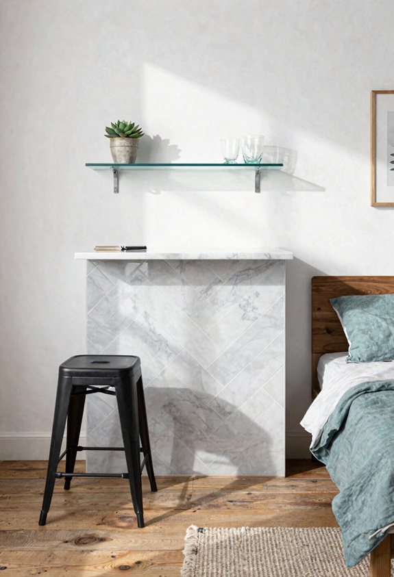 peel and stick mini bar backsplash