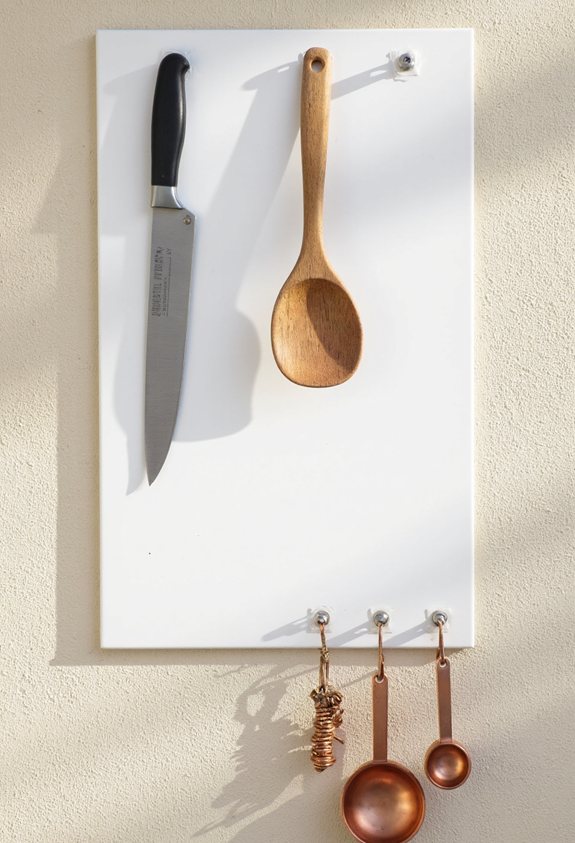 removable adhesive pegboard storage