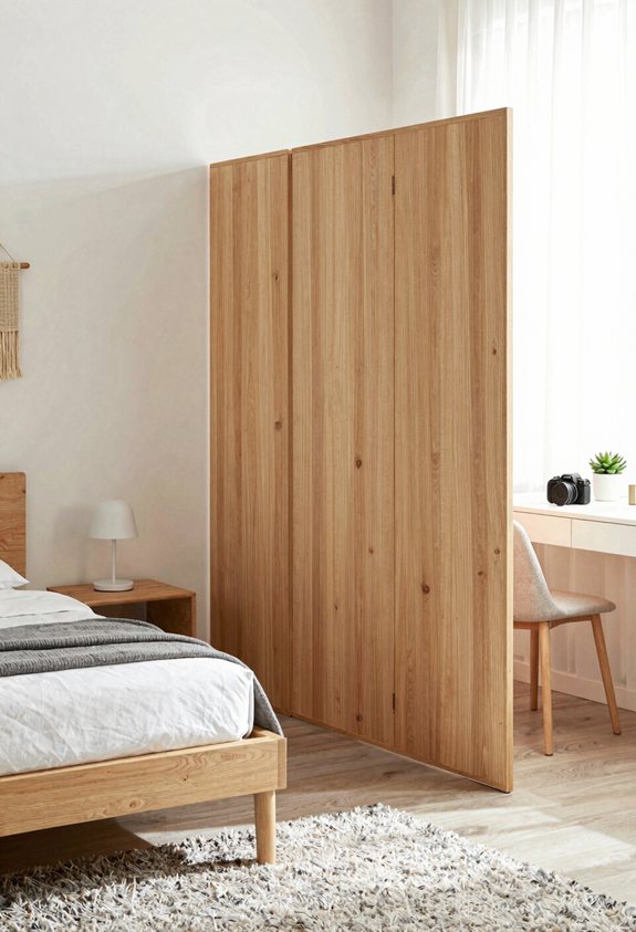 room divider creates zones