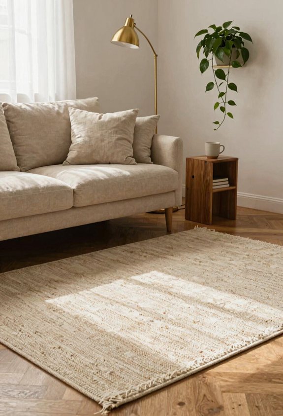 rug defines living space