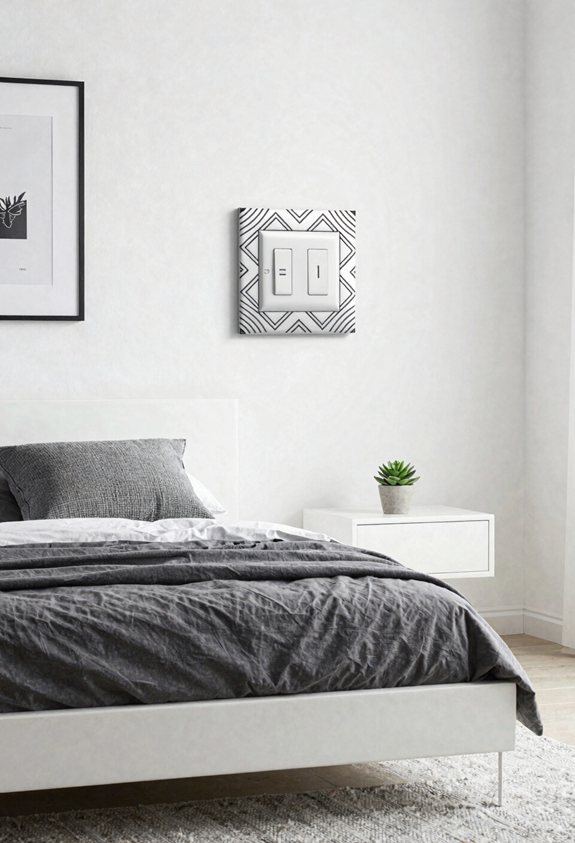 screwless patterned switch cover