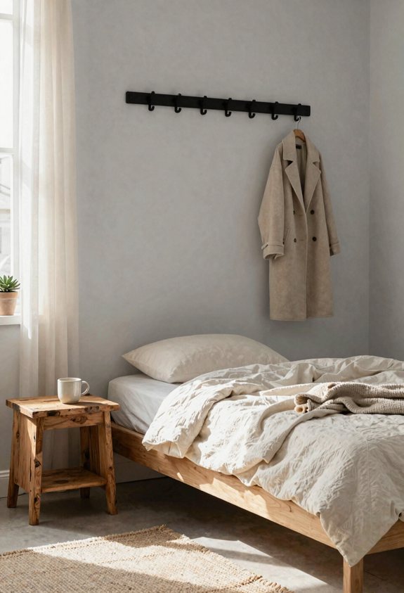 sleek minimalist wall hooks
