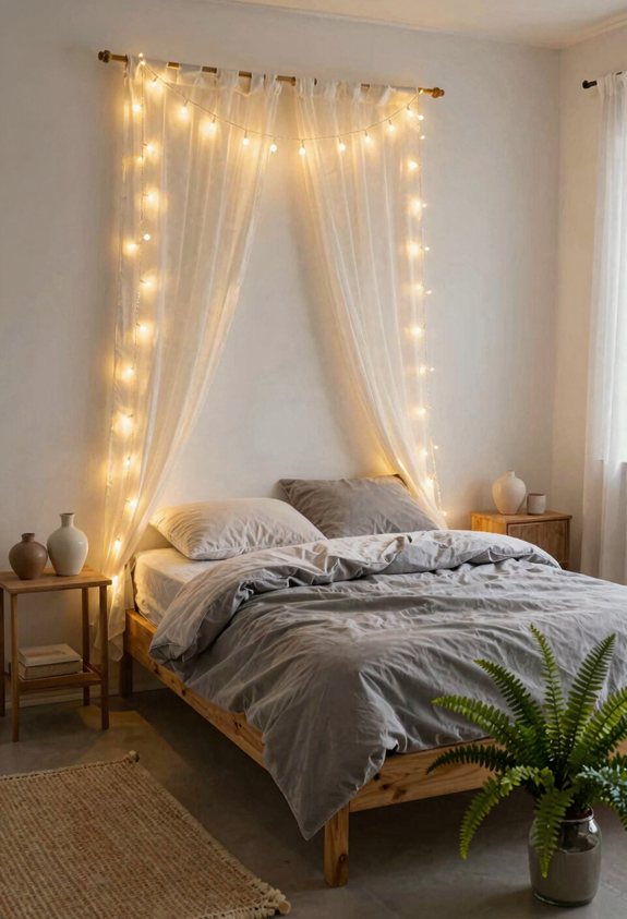 soft dreamy string lighting
