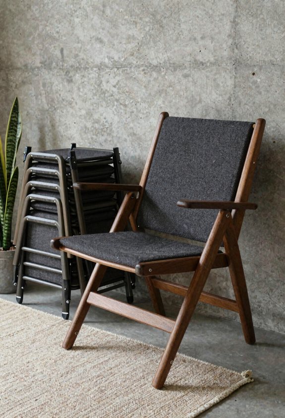 stylish space saving folding chairs