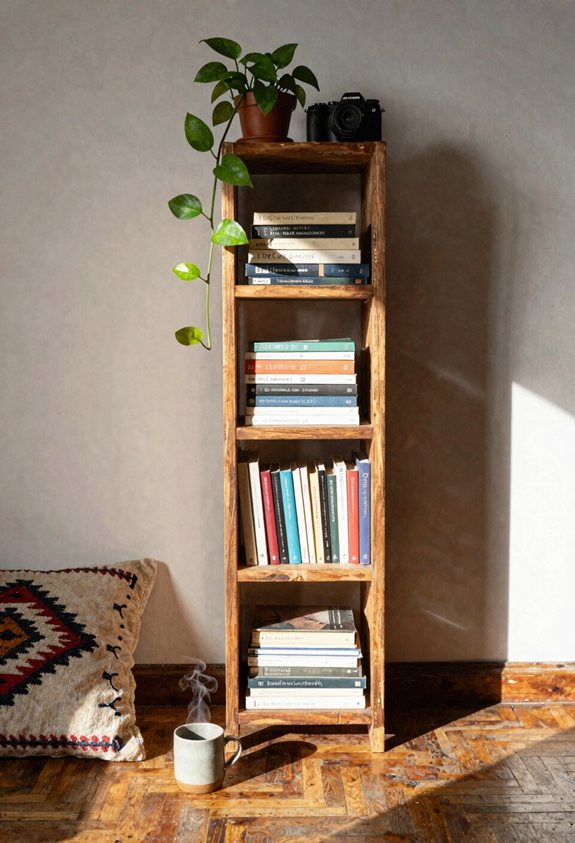 tall narrow bookshelf