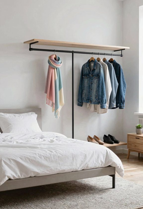 tension rod closet dividers