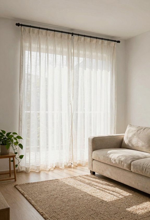 tension rod room divider