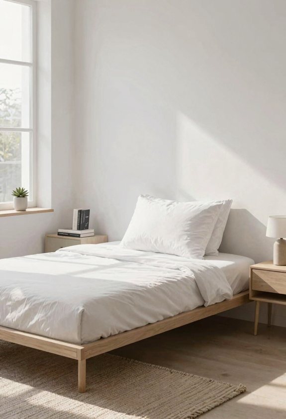 upright pillow bed setup