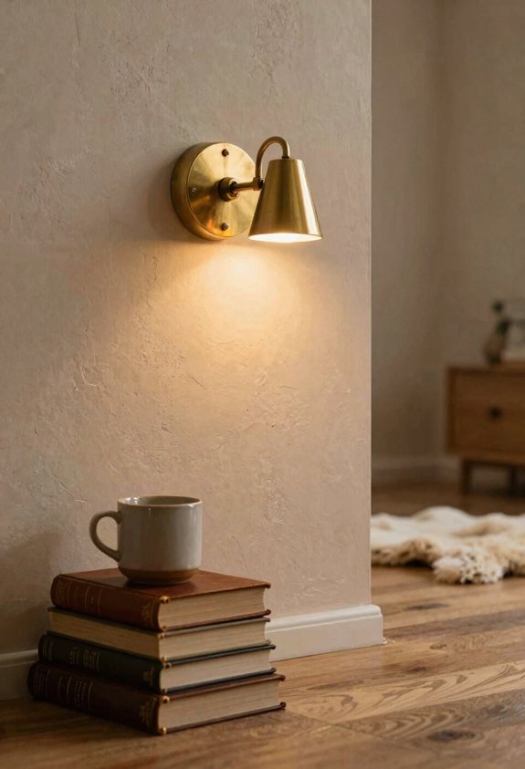 wall mounted sconces save space