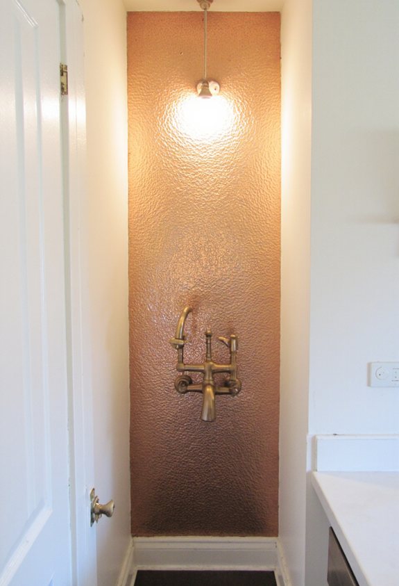 warm copper sheet glow
