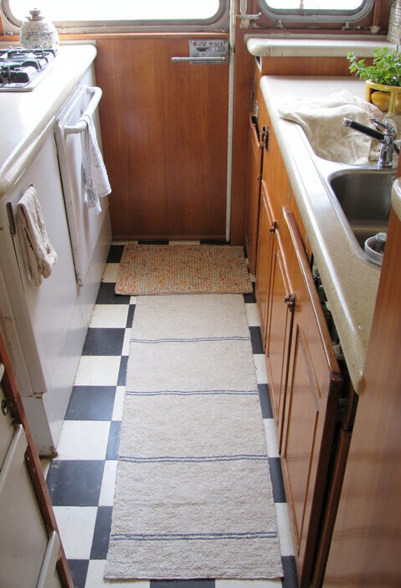 washable runner and mats