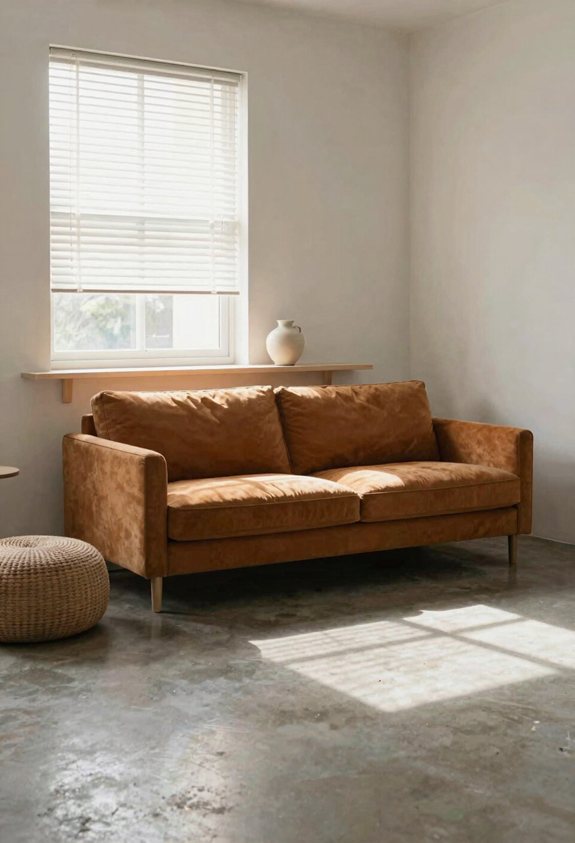 window centered small room layout
