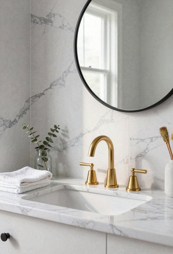 contact paper vanity upgrade