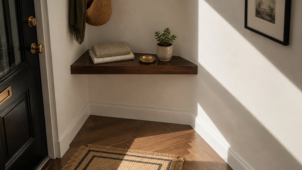 corner shelf maximizes dead space
