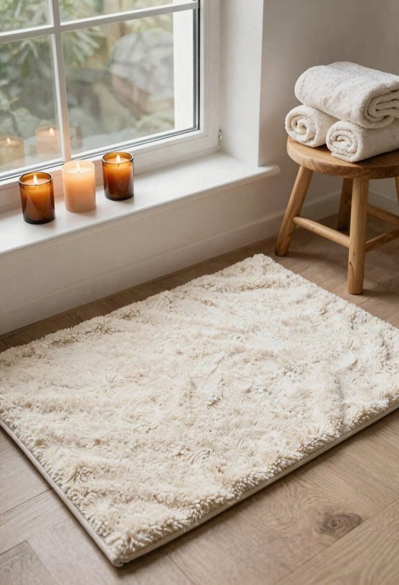 cozy rental bathroom extras