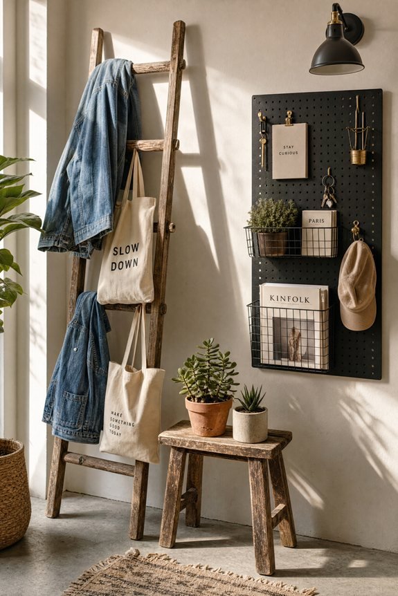 ladder pegboard flexible hanging