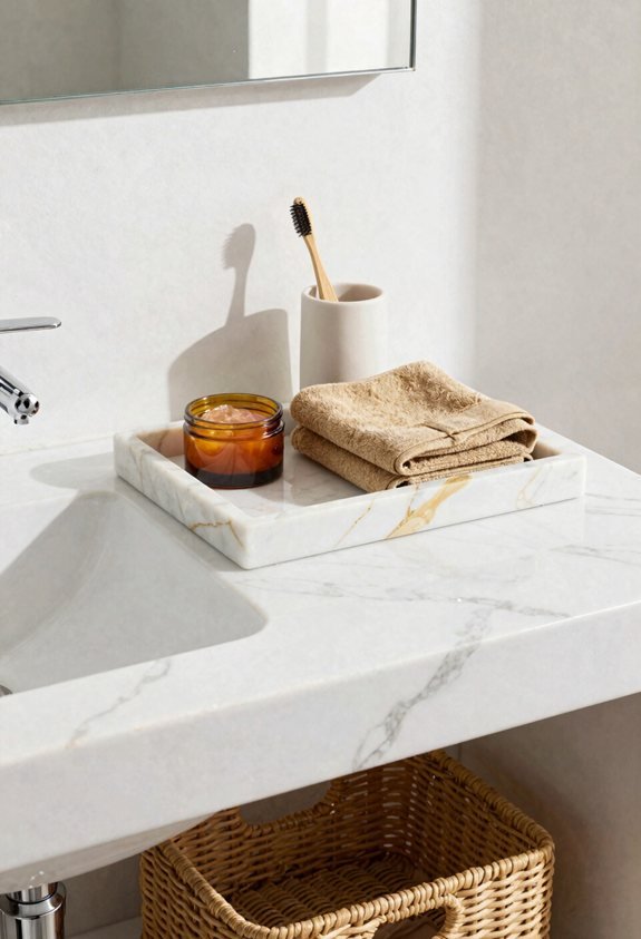 marble tray corrals clutter