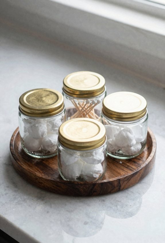 matching glass jar set