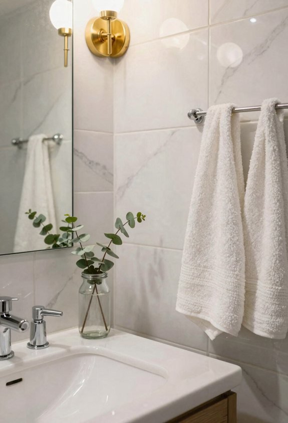 peel and tile marble backsplash