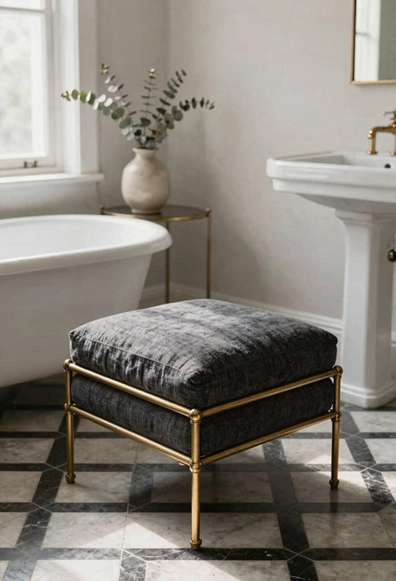 small ottoman for function